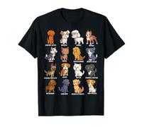 Varios perros de dibujos animados Kawaii - Razas de perros Camiseta