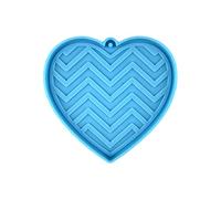 Varios símbolos de corazón redondo llavero de silicona epoxi molde adornos colgante artesanía para San Valentín varios símbolos molde para San Valentín