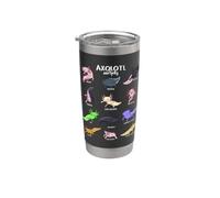 Varios tipos de axolotl kawaii Vaso térmico de acero inoxidable de doble pared