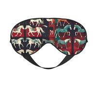Varios tipos de máscara para dormir de caballos, ajustable, transpirable, máscara de ojos de moda para una experiencia de sueño cómoda