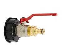 VARIOSAN IBC 16195 - Válvula de bola con sistema de enchufe (3/4", S60 x 6, latón)