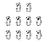 VARIOSAN Juego de abrazaderas 13613, 10 unidades, rango de sujeción 12 - 22 mm, ancho de banda 9 mm, W4 (acero inoxidable / V2A)