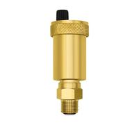 VARIOSAN Purgador automático rápido 12104, 3/8", latón desnudo, diseño estrecho, con válvula de montaje