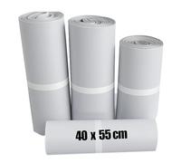 Various -100 pcs Bolsas de Envío de 25X35,40X55,35X45,35x52, 50x60 Gris Claro, Polietileno, Cierre Autoadhesivo y Impermeable Opacas, Perfecto para Pequeñas Empresas y Vendedores en Línea (40X 55 CM)