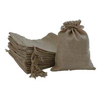 various 24 Pcs Bolsas de Lino y Cáñamo con Cordón Bolsas de Regalo para Comida Joyas Abalorios Bolsa de Lino para Fiesta Matrimonio Boda Decoracion 13x 18cm