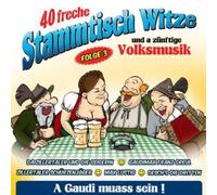Various - 40 freche Stammtischwitze Folge 3 - Witze und a zünftige Volksmusik (Witz - Humor - Lachen) u.a. Oesch die Dritten; Zillertaler Schürzenjäger; Schneiderwirt Trio; Lavanttaler; Klostertaler; Gaudimax Franz Greul; Max Lustig; Zillertaler & die Geigerin