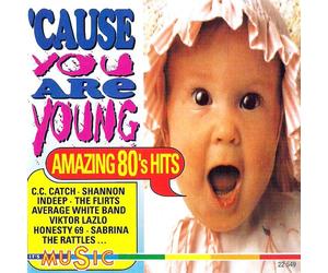 Various - amazing 80's hits (CD Compilation, 15 Tracks) c.c. catch - 'cause you are young / the belle stars - the clapping song / honesty - french kiss / first patrol - theme from rambo II / shannon - give me tonight / average white band - let's go round again (original single mix) / jack goldbird (drafi deutscher) - can i reach you / kirsty mac coll - a new england etc.