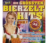Various Artists - Die größten Bierzelthits - Folge 2; 32 Titel; Zeltfest; Oktoberfest; Biermusik; Viva Colonia; Schatzi schenk mir ein Foto; Das geht ab; Ole Ole; Der Durst bringst mir um; Tannenzapfenzupfen; Wir fahren mit dem Bob; Auf der Bruck Trara; Achmed