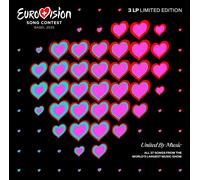 Eurovision Song Contest Basel 2025 - 3LP Rosa, rojo y azul [Vinilo]