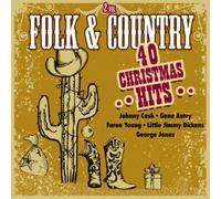 Various Artists Folk & Country: 40 Christmas Hits (CD) Album (Importación USA)