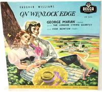 Various Artists - On Wenlock Edge 10"LP Decca LW5233 EX/VG 1956 10 inch LP. By Vaughan Williams and features George Maran with The London String Quartet & Ivor Newton on Piano. It is a cycle of six songs from "A Shropshire Lad" of AE Houseman. Sleeve is VG because it is rubbed at the corners.