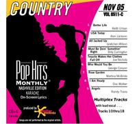 Various Artists - Pop Hits Monthly Karaoke, COUNTRY Nov 2005