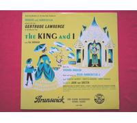 Various Artists - The King And I LP Brunswick LAT8026 EX/EX 1953 musical play, featuring members of the New York production, with Yul Brynner & Gertrude Lawrence