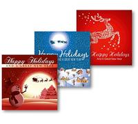 Various Artists - Weihnachtskarten 5er-Pack:Rentier/Nacht/Schneemann