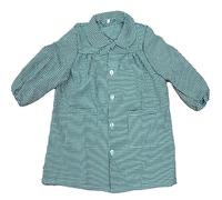 various Babi Escoloar Infantil con Botones Cuadrado,Bata Escolar con Bolsillos y Puños Ajustados para guardería y Colegio,Color Verde
