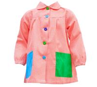 various Bata Escolar Infantil Babi Escolar para Guarderia y Colegio Cuadrado con Botoens Talla 2 (3-4 año) Color Naranja