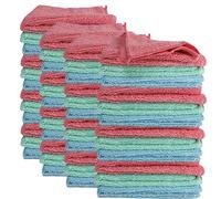 various Bayeta de Microfibra Limpieza 48 Unidades,Toalla Trapos de Limpieza Reutilizazbles,Paños de Limpieza Lavable sin Rayas sin Pelusa para Casa, Cocina, Coche,Multicolor 30x40cm