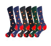 various Calcetines Hombre Estanpados Divertidos y Casuales de Algodón con diversos Diseños España a la moda para Hombre 6 Pares Talla 40-46