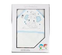 various Capa de Baño para Bebé Algodón100%,Toalla con Capucha Bebé recién Nacido Bebe Unisex, 100 x 100 cm Diseño de Elefante Color Azul