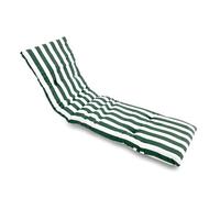 various Cojín para Tumbona Exterior 180x55x8 cm, Colchoneta Acolchada Desenfundable con Cremallera, Fijación Elástica Antideslizante para Jardín, Terraza, Piscina y Playa,(Verde)