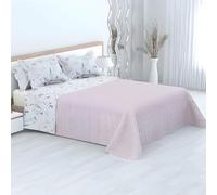 various-Colcha Bouti Estampada para Verano y Premivera+ 2 Funda Cojin 50 x 70 cm,Reversible Colcha Cubrecama Ligera Fina,Entretiempo 100% Poliéster. (Cama 135-230 x 270cm) Ambar