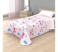 various - Colcha Infantil Fina de Verano y Primavera Sin Cojines. Ligera Colcha Estampada cubrecama de Microfibra.Colcha 180 x 260 cm para Cama Individual de 90 cm Diseño Fantas y Ratita