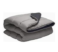 various Colcha Multiuso Bicolor, Fibra 120 gr Colcha Verano Reversible Transpirable Rellno Fibra Hueca siliconada válido para Cama de 90/105 cm,Tamaño 200 x 270 cm Color Gris y Gris Piedra