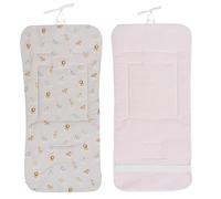 Various Colchoneta Silla Paseo Universal Funda de Verano para Silla Paseo Reversible 100% Algodón Colchoneta para Carrito Bebé- Transpirable,Mullida y Confortable (DC037-02)