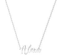 various Collar Nombre Alexa Acero Inoxidable-Colgante Nombre Personalizado Plateado para Collar Mujer-Regalos Personalizados para Mujer Madres Niña Parejas, Mejor Amiga