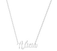 various Collar Nombre Alicia Acero Inoxidable-Colgante Nombre Personalizado Plateado para Collar Mujer-Regalos Personalizados para Mujer Madres Niña Parejas, Mejor Amiga
