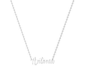 various Collar Nombre Antonia Acero Inoxidable-Colgante Nombre Personalizado Plateado para Collar Mujer-Regalos Personalizados para Mujer Madres Niña Parejas, Mejor Amiga