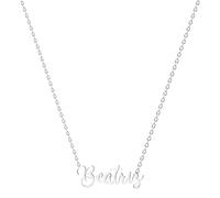 various Collar Nombre Beatriz Acero Inoxidable-Colgante Nombre Personalizado Plateado para Collar Mujer-Regalos Personalizados para Mujer Madres Niña Parejas, Mejor Amiga