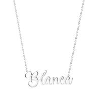 various Collar Nombre Blanca Acero Inoxidable-Colgante Nombre Personalizado Plateado para Collar Mujer-Regalos Personalizados para Mujer Madres Niña Parejas, Mejor Amiga
