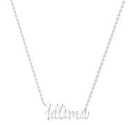 various Collar Nombre Fatima Acero Inoxidable-Colgante Nombre Personalizado Plateado para Collar Mujer-Regalos Personalizados para Mujer Madres Niña Parejas, Mejor Amiga