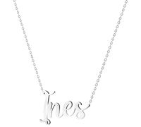various Collar Nombre Ines Acero Inoxidable-Colgante Nombre Personalizado Plateado para Collar Mujer-Regalos Personalizados para Mujer Madres Niña Parejas, Mejor Amiga