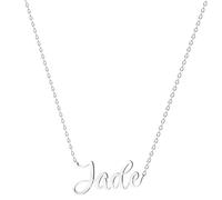 various Collar Nombre Jade Acero Inoxidable-Colgante Nombre Personalizado Plateado para Collar Mujer-Regalos Personalizados para Mujer Madres Niña Parejas, Mejor Amiga