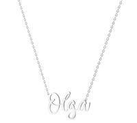 various Collar Nombre Olga Acero Inoxidable-Colgante Nombre Personalizado Plateado para Collar Mujer-Regalos Personalizados para Mujer Madres Niña Parejas, Mejor Amiga