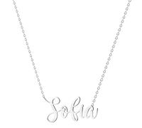 various Collar Nombre Sofia Acero Inoxidable-Colgante Nombre Personalizado Plateado para Collar Mujer-Regalos Personalizados para Mujer Madres Niña Parejas, Mejor Amiga
