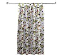 various Cortina Cocina de Estilo Olivos 90 x 145cm,Tela Opaca Máxima Privacidad para Comedor,50% Algodón 50% Poliester 1 Paneles