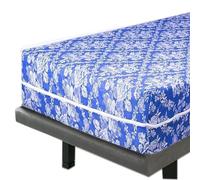 Various-Cubrecolchón 135 x 190/200 cm,Funda de colchón Estampado Floral 100% Poliéster, Color Azul, Cobertura Completa,Cierre de Cremallera,Transpirable,Absorbente