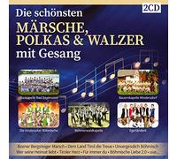 Various - Die schönsten Märsche, Polkas und Walzer mit Gesang; Folge 1 - 40 Titel; Böhmische Liebe; Fliegermarsch; Das goldene Flügelhorn; Du nur du; Dem Land Tirol die Treue; Tiroler Herz; Unvergesslich Böhmisch; Alte Kameraden