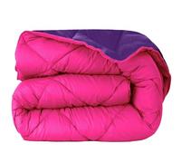 various Edredón Nórdico Bicolor - Edredón 400 gr/m² Microfibra de Poliéster 100% Reversible Transpirable Rellno Fibra Hueca siliconada válido para Cama de 100/110-200 x 270 cm Color Fucsia y Lila