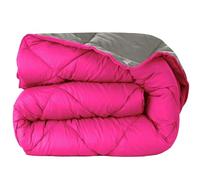 various Edredón Nórdico Bicolor - Edredón 400 gr/m² Microfibra de Poliéster 100% Reversible Transpirable Rellno Fibra Hueca siliconada válido para Cama de 135-235 x 270 cm Color Fucsia y Gris