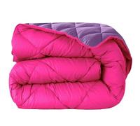 various Edredón Nórdico Bicolor - Edredón 400 gr/m² Microfibra de Poliéster 100% Reversible Transpirable Rellno Fibra Hueca siliconada válido para Cama de 160/200-280 x 270 cm Color Fucsia y Malva
