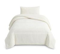 various Edredón Sherpa Borreguito Invierno 180x260 cm Beige | Abrigo suave para las noches frías; doble cara de franela y borreguito con 1 funda de almohada