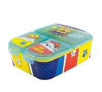various Fiambrera para Niños-Sandwichera con 3 Compartimentos para Guardería, Fiambrera con División Infantil de Plástico Libre de BPA, Gran regalo para niños(PAW PATROL)