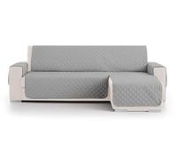 various - Funda Cubre Sofá Chaise Longue,Protector para Sofás con Relleno Acolchado,Protector para Sofás,Reversible para Chaise Longue Izquierda/Derecha. Tamaño -240cm. Color Gris