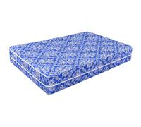 Various Funda de Colchón Azul Floral 180 x 190/200 + 25 cm, Funda Completa con Cremallera en L, 100% Poliéster, Suave, Transpirable y Fácil de Lavar