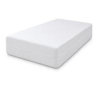 Various Funda de Colchón con Cremallera 135 x 190/200 x 30 cm, Cubre Colchón Integral 360° de Cutí Rayas Blanco, 50% Algodón 50% Poliéster, Transpirable y Lavable