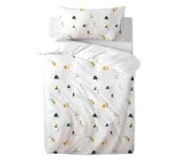 various Funda Nórdica Cuna Bebé 60x120 cm Reversible, Juego de 2 Piezas 100% Algodón con Cremallera, Incluye Funda Edredón 90x120 cm y Almohada 40x60 cm, Suave y Transpirable (Farm)